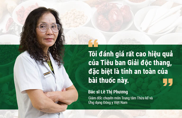 Bác sĩ Lê Thị Phương đánh giá cao hiệu quả của Tiêu ban Giải độc thang
