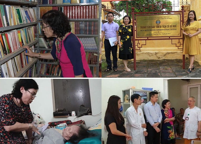 Bác sĩ Vân Anh và các cộng sự đến cố đô Huế để sưu tầm tài liệu về bài thuốc