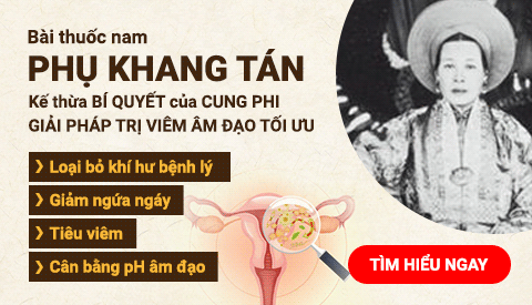banner phụ khang tán chữa viêm âm đạo