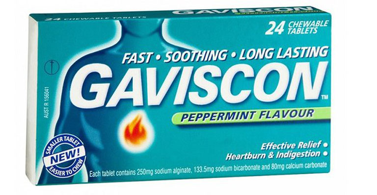 Gaviscon giúp phản ứng với dịch axit trong dạ dày từ đó tạo thành lớp màng bảo vệ dạ dày