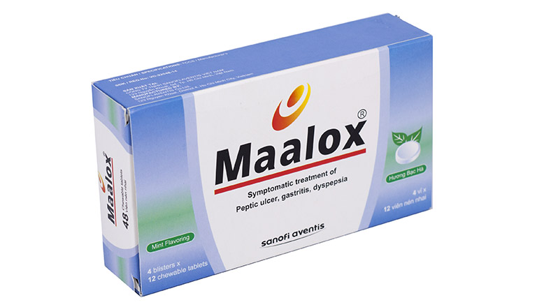 Maalox là thuốc có tác dụng trung hòa axit trong dạ dày