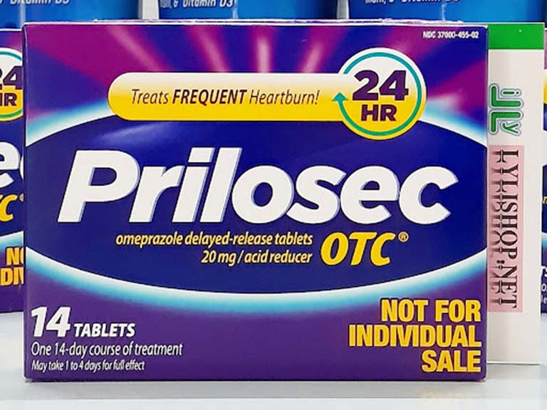 Prilosec OTC được dùng để giảm tình trạng đau dạ dày do trào ngược dạ dày gây nên