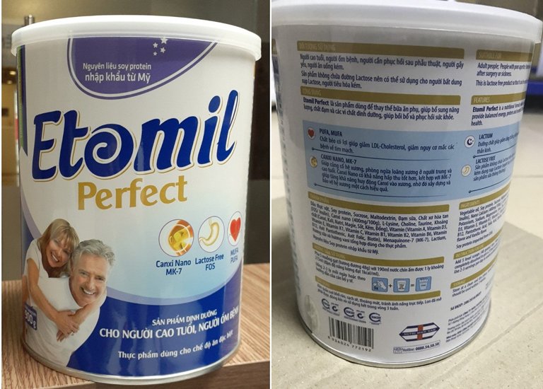Sữa dành cho người lớn tuổi Etomil Perfect