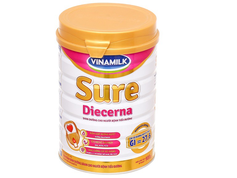 Vinamilk Sure Diecerna là sữa loãng xương dành cho bệnh nhân tiểu đường ở Việt Nam