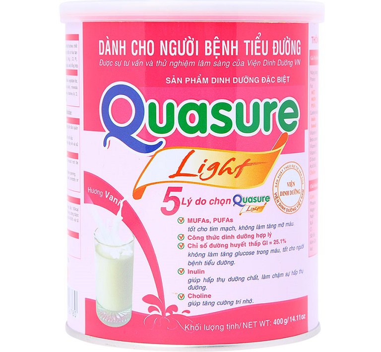 Sữa bột Quasure Light Bibica dành cho bệnh nhân tiểu đường