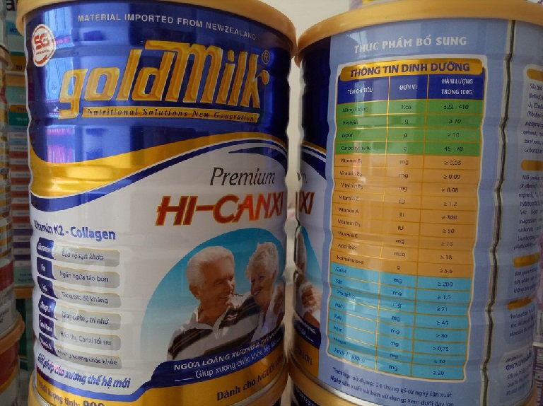 Sữa loãng xương tốt nhất Goldmilk Hi-Canxi