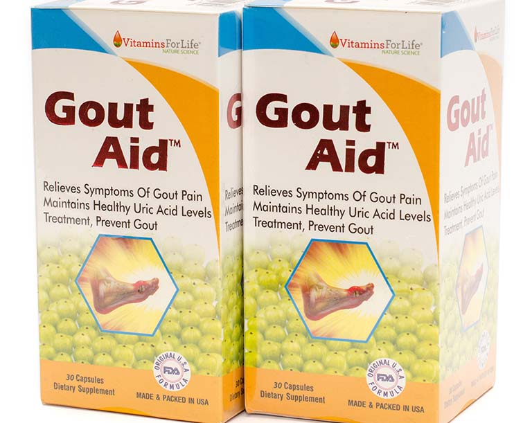 Gout Aid giúp giảm đau, kháng viêm, đồng thời trung hòa các gốc tự do trong cơ thể