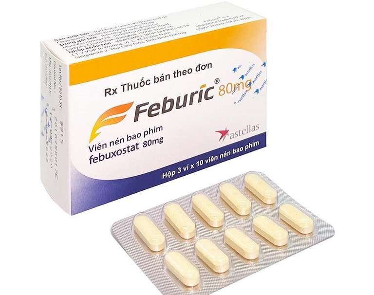 Thuốc trị gout của Pháp Feburic có phần chính là hoạt chất Febuxostat