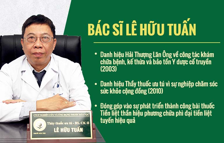 BS Lê Hữu Tuấn - 1 trong những chuyên gia YHCT hàng đầu đánh giá cao về hiệu quả bài thuốc Mề đay Đỗ Minh