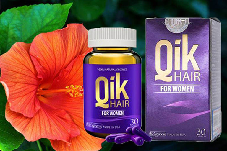 Viên uống chống rụng tóc Qik Hair For Women kích thích mọc tóc 