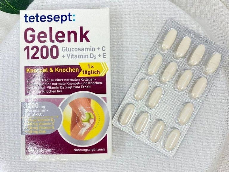 Viên uống hỗ trợ cải thiện gout Tetesept Gelenk 1200 Intens Plus của Đức