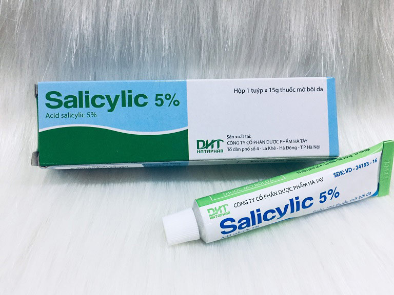 Salicylic 5% là thuốc trị chàm ở trẻ em và người lớn được dùng phổ biến