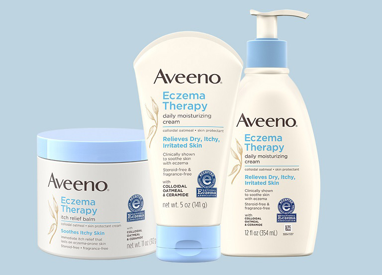 Kem chăm sóc da và hỗ trợ trị chàm của Aveeno được nhiều người tin dùng