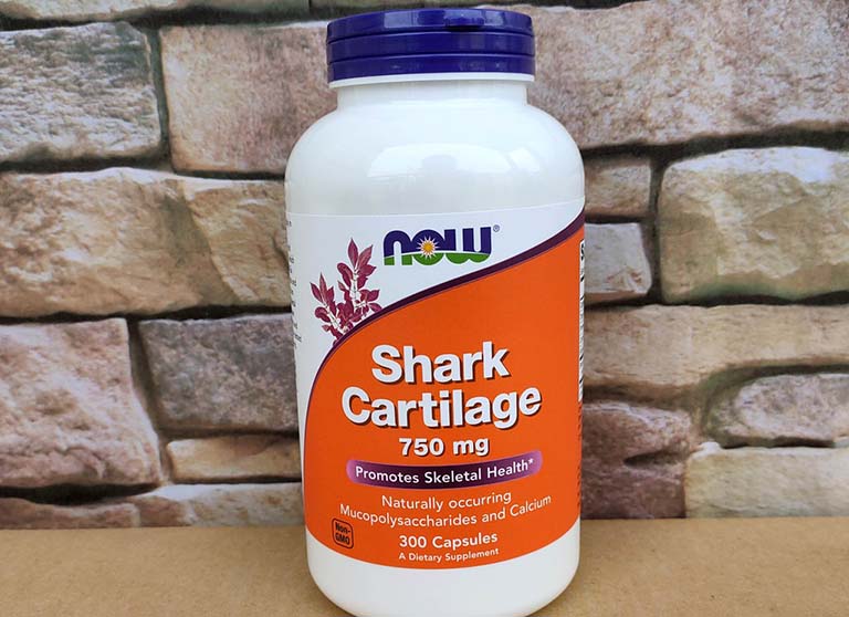 Viên uống NOW Shark Cartilage 750mg cho bệnh nhân đau vai gáy