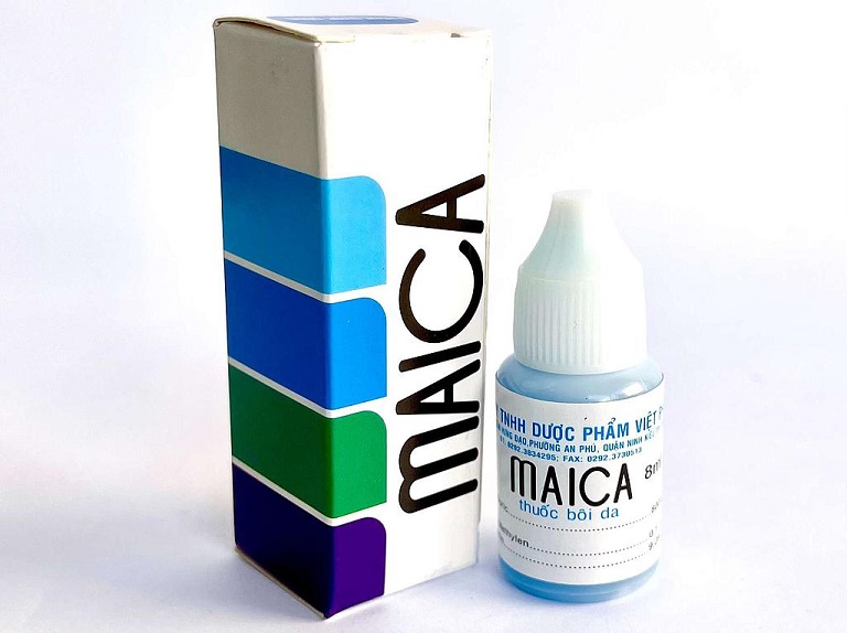 Maica là thuốc trị lang ben dạng dung dịch bôi ngoài da tiện dụng
