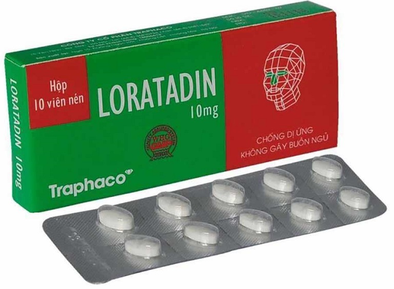 Thuốc kháng sinh Histamin - Loratadin là thuốc trị viêm da tiết bã dạng uống 