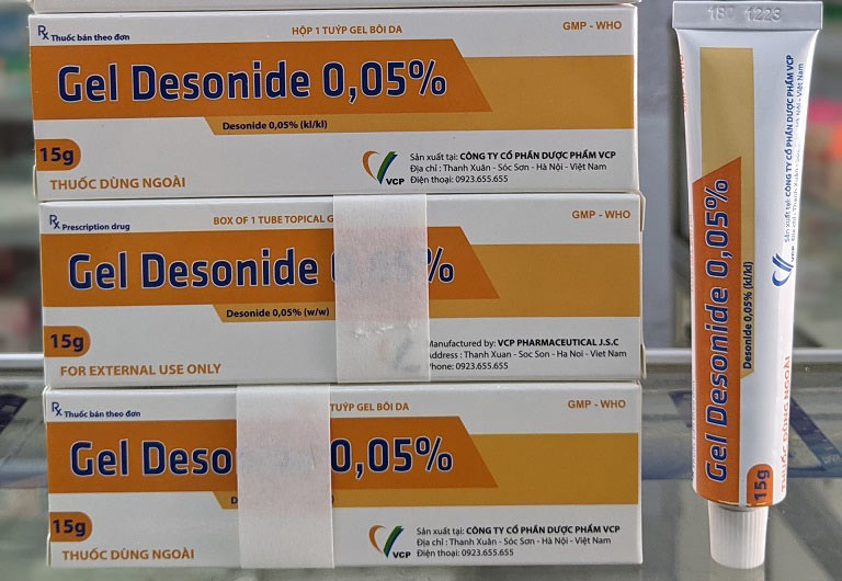 Gel Desonide 0.05% là loại thuốc trị viêm da tiết bã chứa Corticoid liều lượng nhẹ
