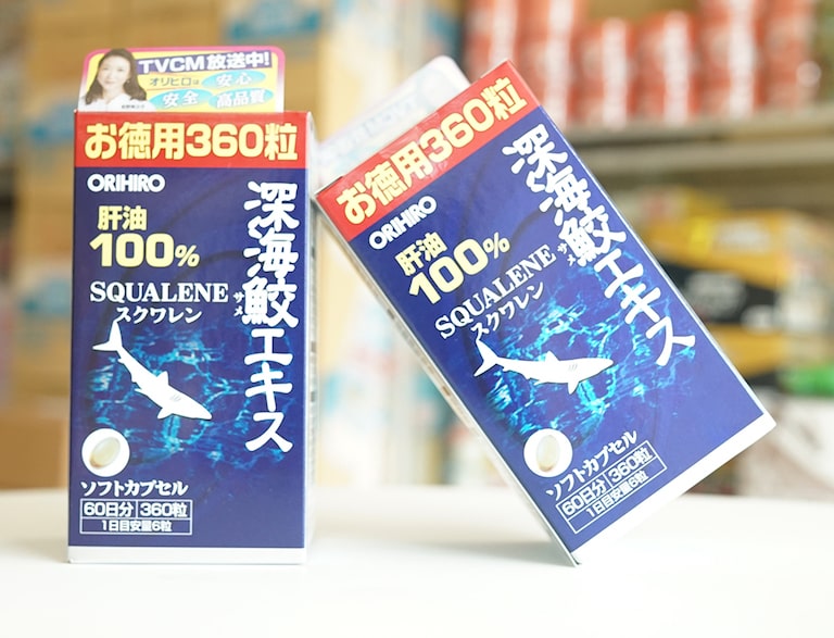 Squalene Orihiro đến từ Nhật Bản được chiết xuất từ tinh chất sụn vi cá mập