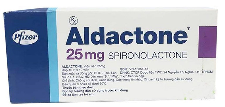 Spironolactone có nhiều loại biệt dược như Aldactone, Diulactone hay Verospiron