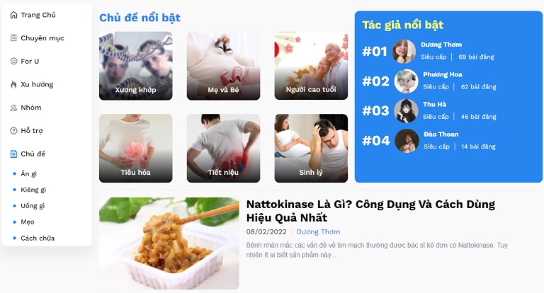 Hứa hẹn trở thành mạng xã hội về y tế sức khoẻ Việt Nam đông đảo người dùng trên cả nước