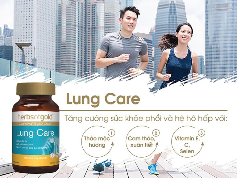 Herbs Of Gold Lung Care là viên uống tốt cho phổi