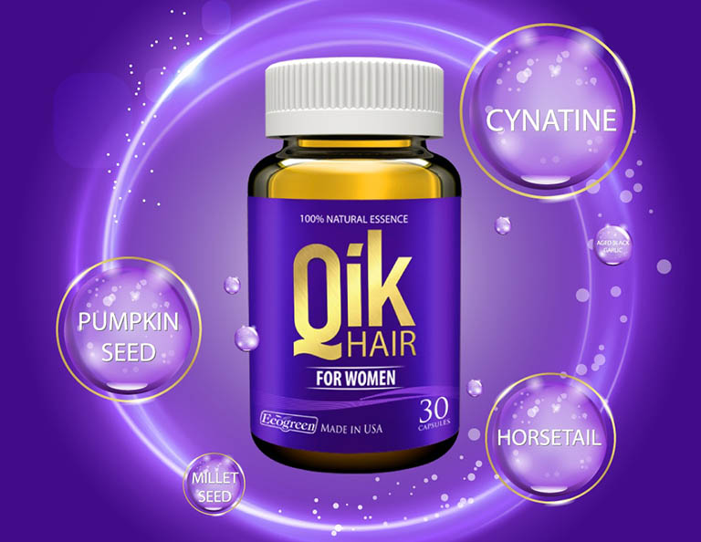 Qik Hải là sản phẩm được sản xuất trực tiếp tại Mỹ, hỗ trợ kích thích mọc tóc