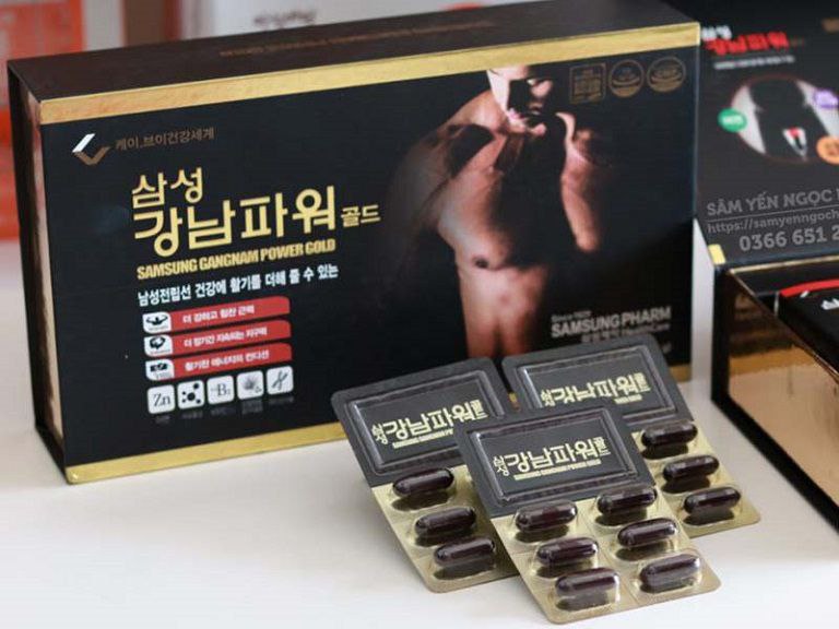 Thuốc tăng cường sinh lý nam Hàn quốc Samsung Gangnam Power Gold được nhiều người lựa chọn