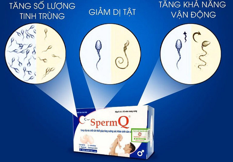 Dòng thực phẩm bổ trợ Sperm Q được nhiều quý ông Việt tin chọn