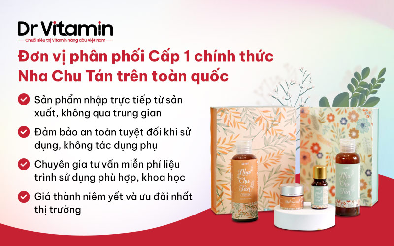 Dr Vitamin là địa chỉ phân phối chính bộ sản phẩm Nha Chu Tán