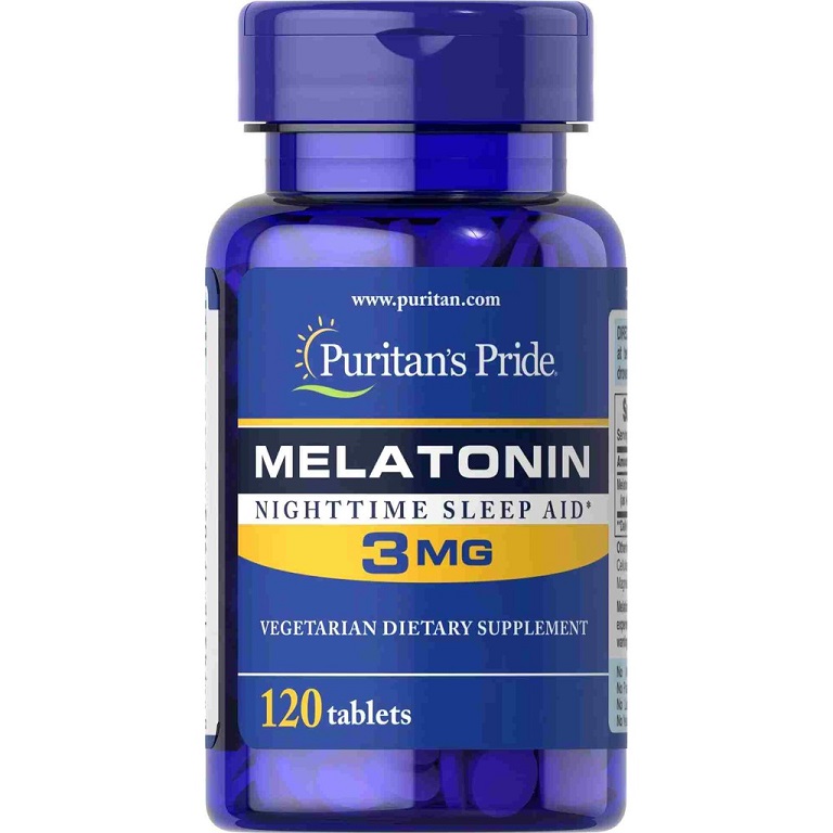 Sản phẩm giúp cải thiện chất lượng giấc ngủ Melatonin 3mg Puritan’s Pride