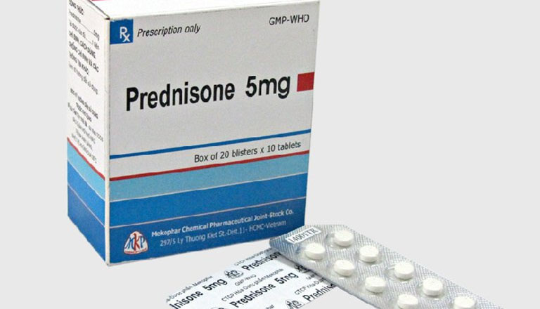 Thuốc trị nổi mề đay Prednisolon