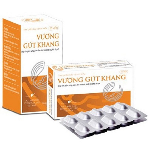 Vương Gút Khang là thực phẩm chức năng hỗ trợ điều trị bệnh gout