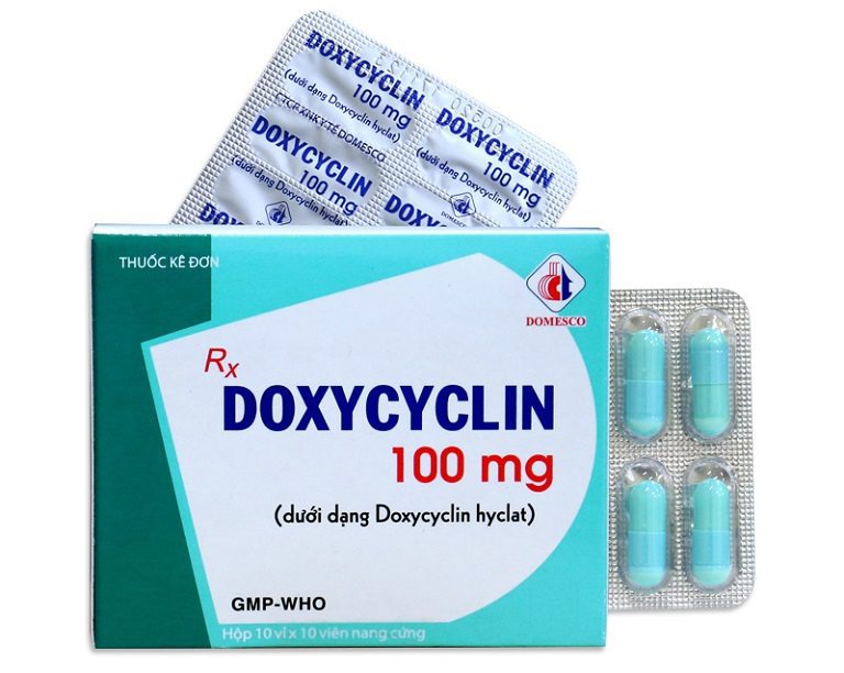 Thuốc uống trị mụn Doxycycline 100mg