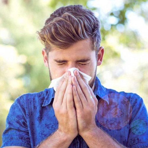 Người bệnh viêm xoang mũi dị ứng thời tiết thường gặp các triệu chứng hắt hơi, sổ mũi liên tục