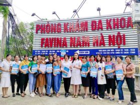 Đoàn giáo viên trường mầm non Phú Minh -Huyện Phú Xuyên thăm khám sức khỏe tại Favina