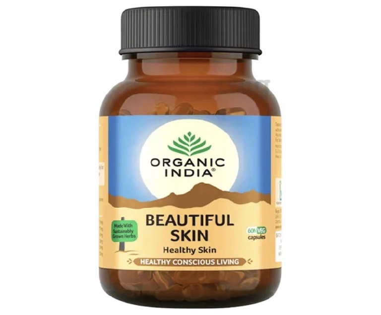 Viên uống hỗ trợ trị thâm mụn Beautiful Skin Organic India của Ấn Độ