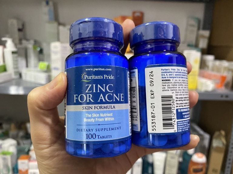 Viên uống trị mụn lưng ZinC For Acne từ Mỹ