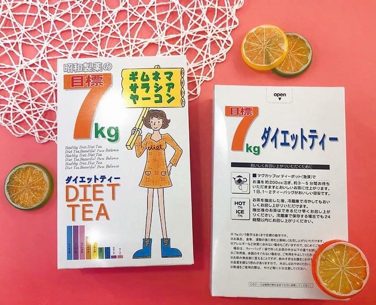 Trà Showa Seiyaku Diet Tea 7kg có thể giúp giảm đến 7kg trong vòng 4 tháng sử dụng