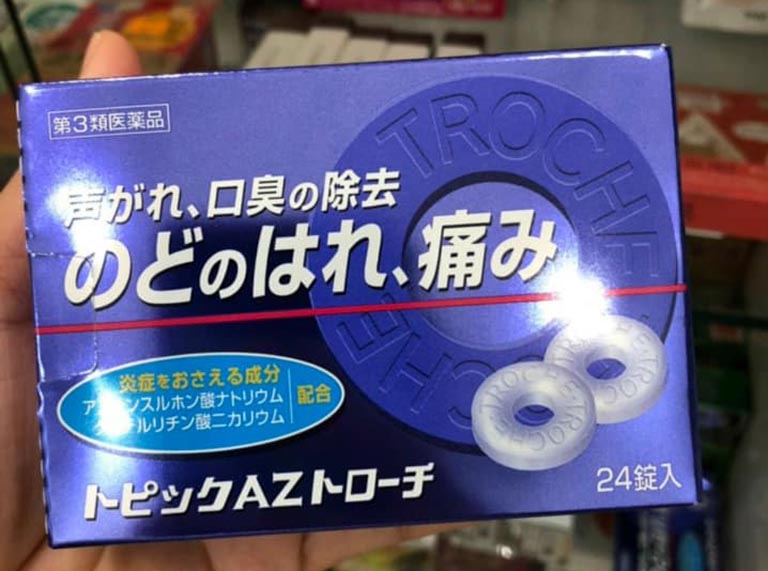 Kẹo ngậm đau họng của Nhật