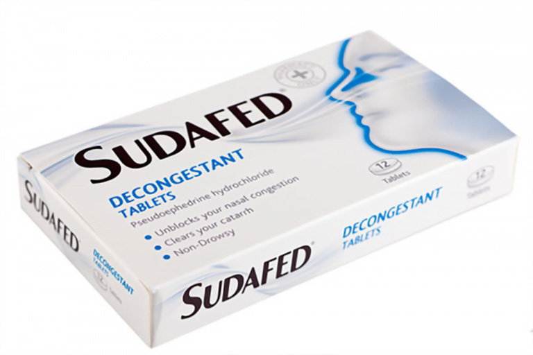 Dùng thuốc Pseudoephedrine (Sudafed)