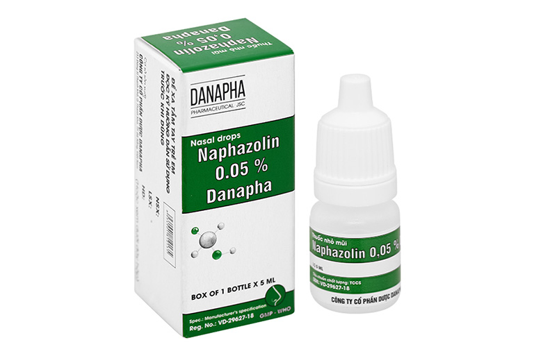Thuốc nhỏ mũi Naphazolin 0.05% Danapha
